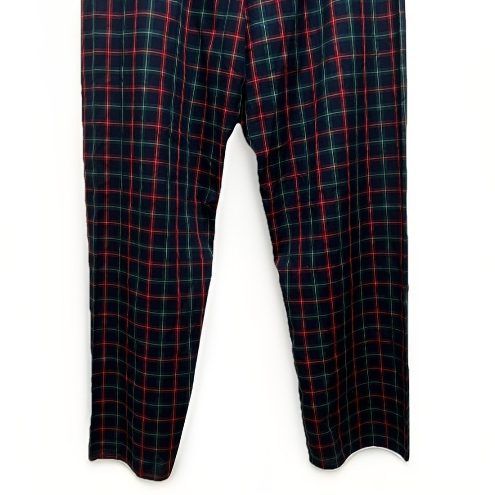 Oscar de la Renta Men’s M/L Pajamas Set Blue Red Plaid Designer Luxury Sleepwear - Picture 16 of 16